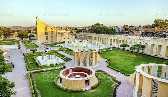 Astronomical instrument at Jantar Mantar observatory - Jaipur, Rajasthan, India